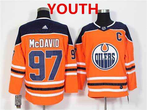 Youth Edmonton Oilers #97 Connor McDavid Orange Home Adidas Stitched NHL Jersey